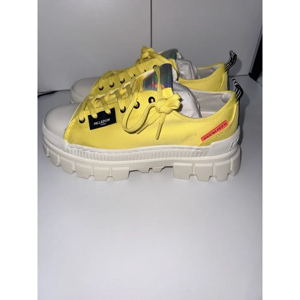 Palladium Women's Revolt Lo TX‎ Aurora Yellow Shoes Chunky Women's Size 10 NWOB